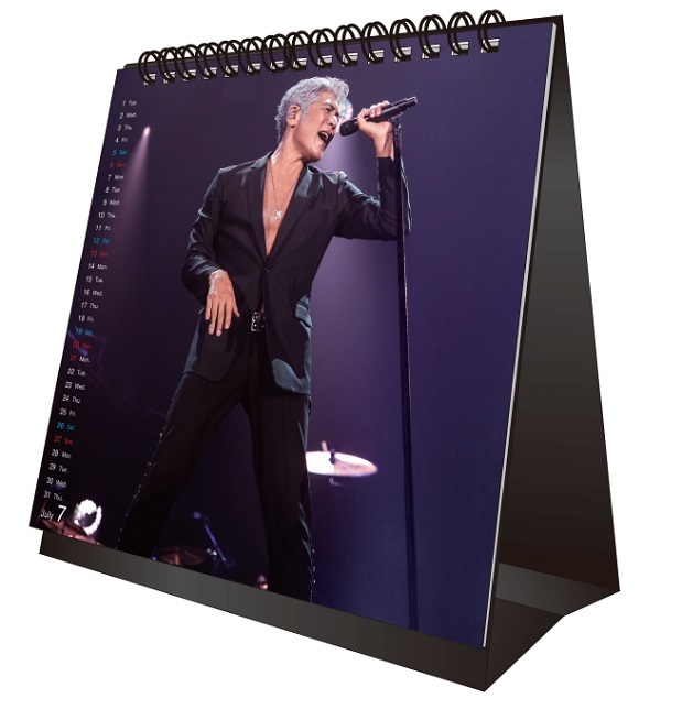 参考。ポスターカレンダー　2019後半　吉川晃司 KIKKAWA KOJI CALENDAR 2025 卓上カレンダー（K2限定特典付