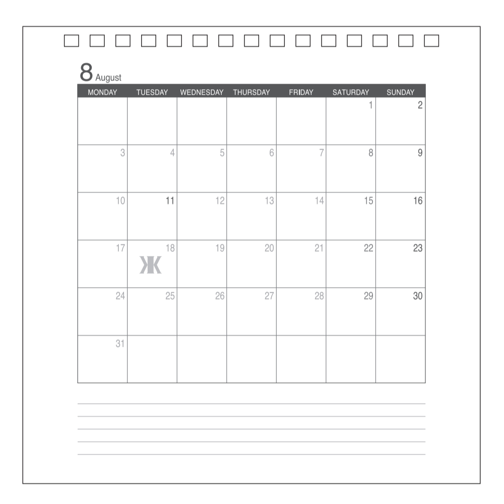 KIKKAWA KOJI CALENDAR 2026 卓上カレンダー | 吉川晃司 | K2 MOBILE CAST